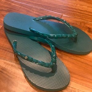 NEW Tory Burch Sandals Size 9 Green